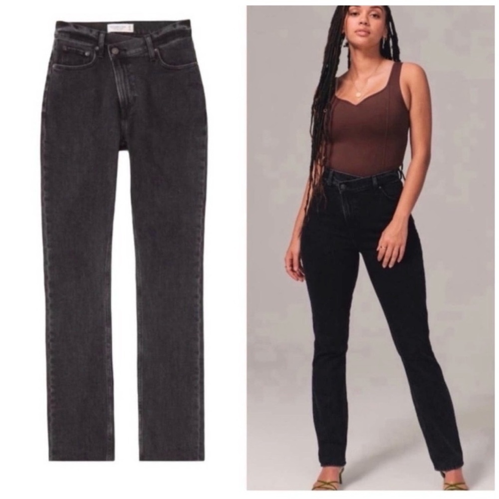 Abercrombie & Fitch High Rise Black Jeans